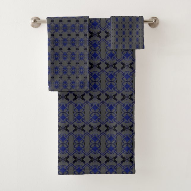 Advocacy Lawyer Blue Black Gavel Badetücher Badhandtuch Set (Insitu)