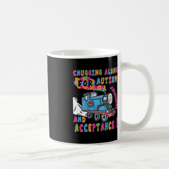 Advocate Accepttrain Puzzle Cool Autismus Aware Kaffeetasse (Rechts)