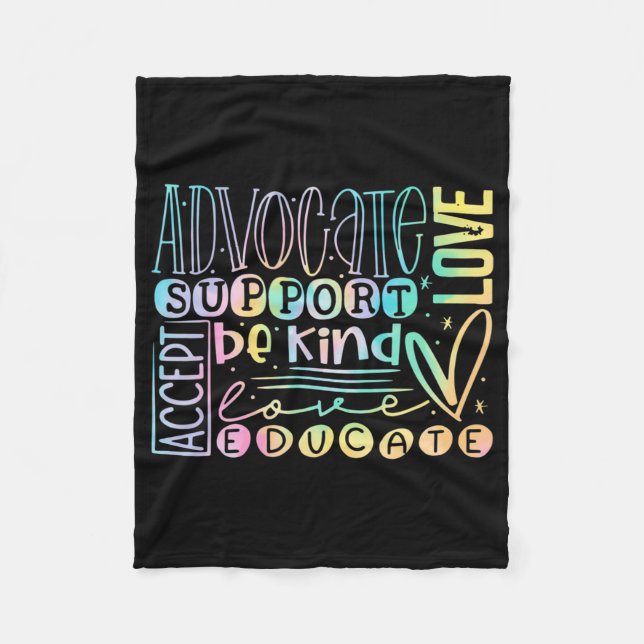 Advocate Liebe Support akzeptieren, mit freundlich Fleecedecke (Vorderseite)