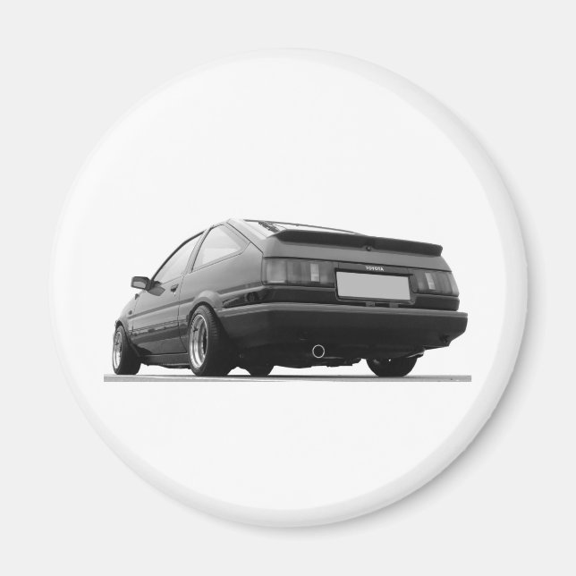 AE86 Black & White Magnet (Vorne)