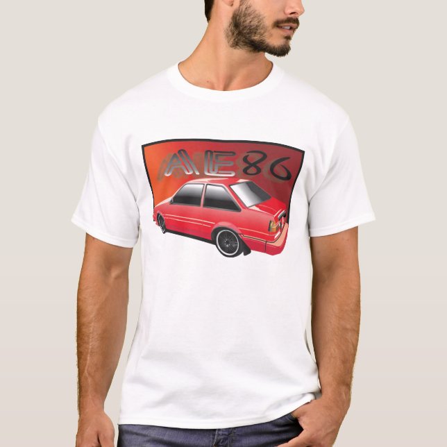 AE86 Rot T-Shirt (Vorderseite)