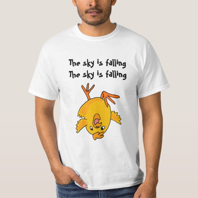 AE, lustig ist der Himmel fallendes Huhn-Shirt T-Shirt (Vorderseite)