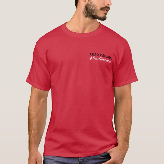 AEAO Educator T - Shirt (rot) (Vorderseite)