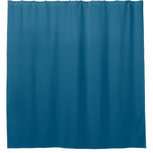 Aegean Sea Blue Solid Color Print Duschvorhang