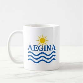 AEGINA Griechenland, Sun Waves Kaffeetasse
