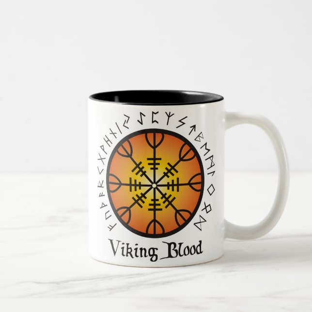 Aegishjalmur 2 FarbTasse 2 durch Nellis Eketorp Zweifarbige Tasse (Rechts)