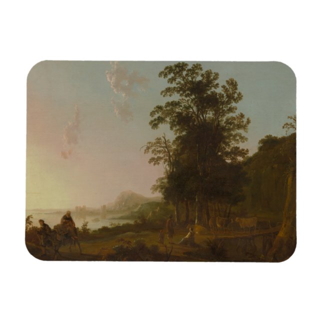 Aelbert Cuyp - Landschaft mit dem Flug nach Ägypte Magnet (Horizontal)