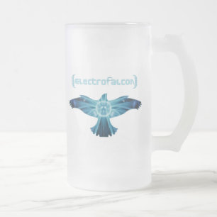 AElectrofalcon Logo Mattglas Bierglas
