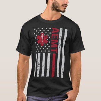 AEMT Advanced Emergency Medical Technician USA Fla T-Shirt