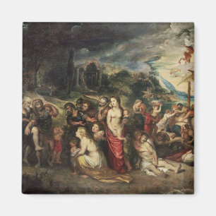 Aeneas bereitet vor sich, die Trojan in Exil zu Magnet