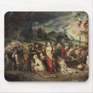 Aeneas bereitet vor sich, die Trojan in Exil zu Mousepad