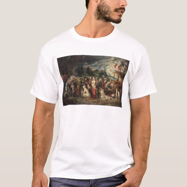 Aeneas bereitet vor sich, die Trojan in Exil zu T-Shirt (Vorderseite)