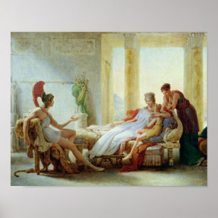 Aeneas, das Dido des Desasters bei Troja erklärt Poster