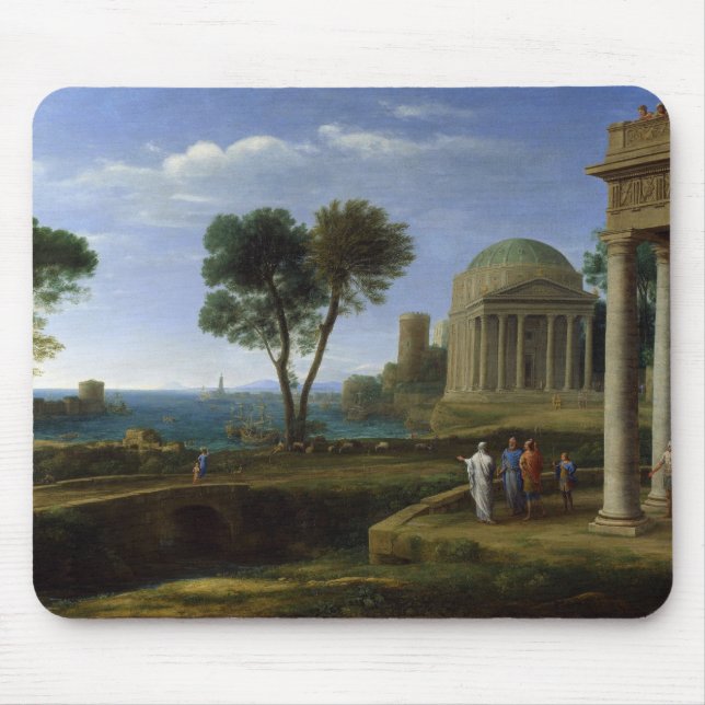 Aeneas in Delos durch Claude Lorrain Mousepad (Vorne)