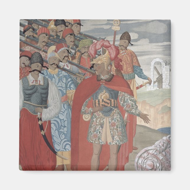 Aeneas und seine Soldaten, 1919 Magnet (Vorne)