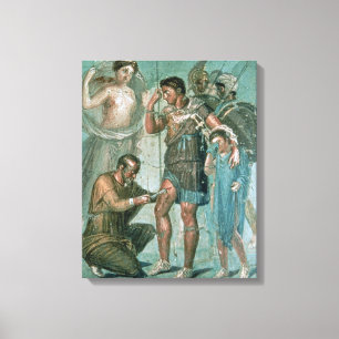Aeneas verletzte, von Pompeji Leinwanddruck