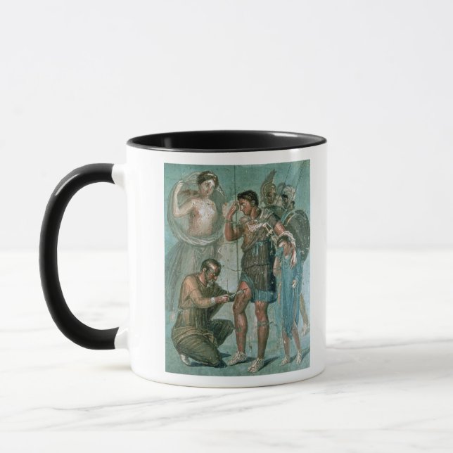 Aeneas verletzte, von Pompeji Tasse (Links)