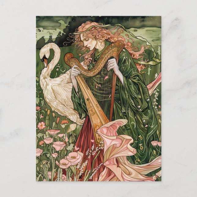 Aengus celtic God of Liebe and Beauty Postkarte (Vorderseite)