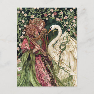 Aengus celtic God of Liebe and Beauty Postkarte