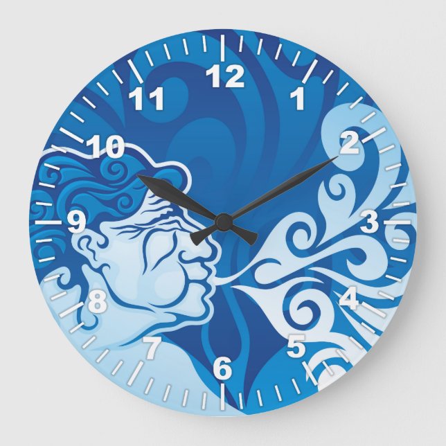 Aeolus Große Wanduhr (Vorderseite)