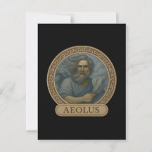 Aeolus Windgott Andachts-Postkarte