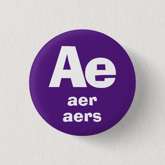 Aer, Aer, Aers Pronouns Button (Vorderseite)