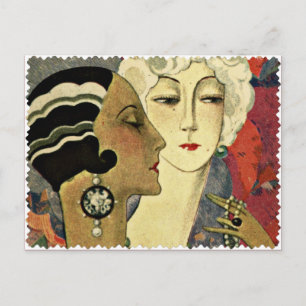 Aer Deco Damen Postkarte
