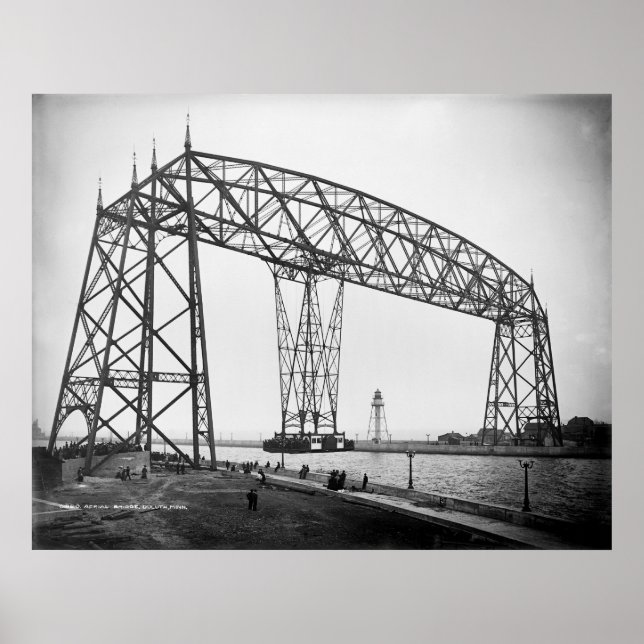 Aerial Bridge Duluth Minnesota Poster (Vorne)
