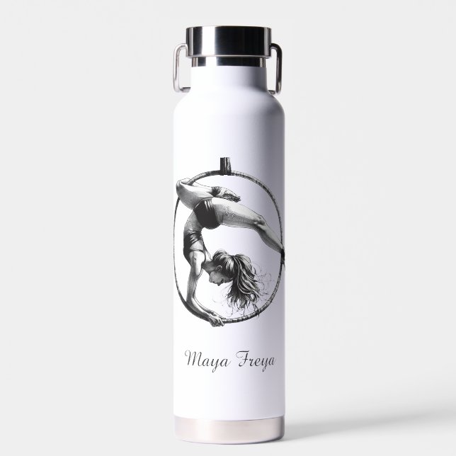 Aerial Hoop Lyra Name Trinkflasche (Vorne)