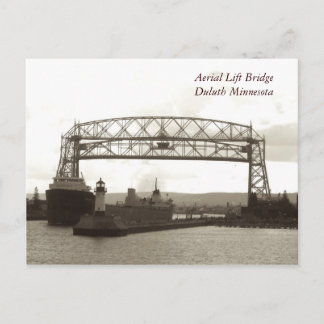 Aerial Lift Bridge Duluth Minnesota Postkarte