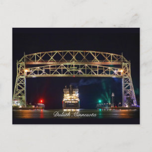Aerial Lift Bridge und Algoma Transport Postkarte