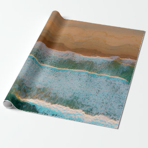 AERIAL PHOTO OF BODY OF WATER GESCHENKPAPIER