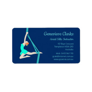 Aerial Silks Adressaufkleber