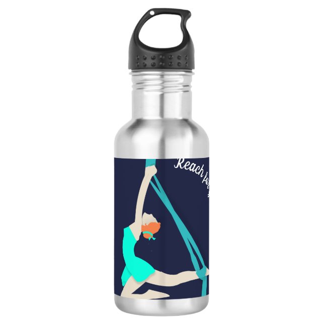 Aerial Silks Edelstahlflasche (Vorderseite)
