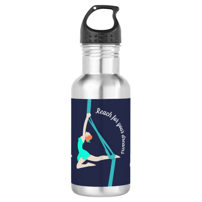 Aerial Silks Edelstahlflasche (Vorderseite)