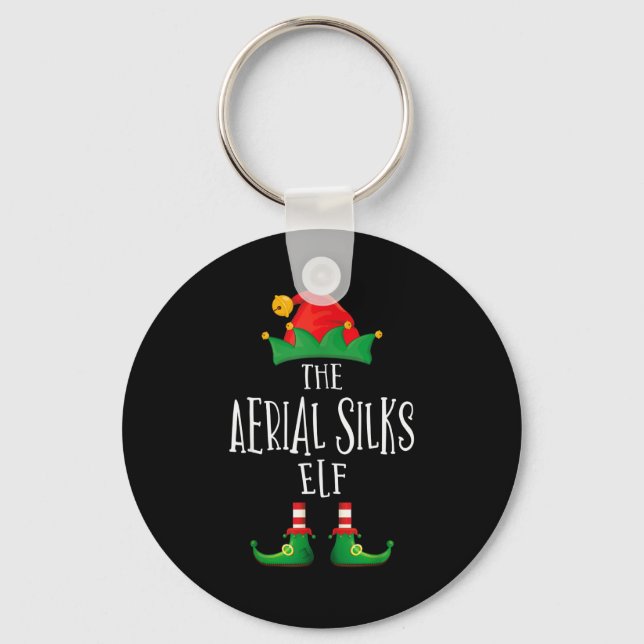 Aerial Silks Elf Shirt Family Matching Pajamas Chr Schlüsselanhänger (Vorderseite)