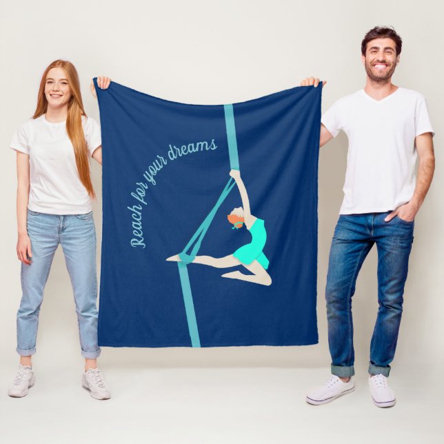 Aerial Silks Fleecedecke (Beispiel)