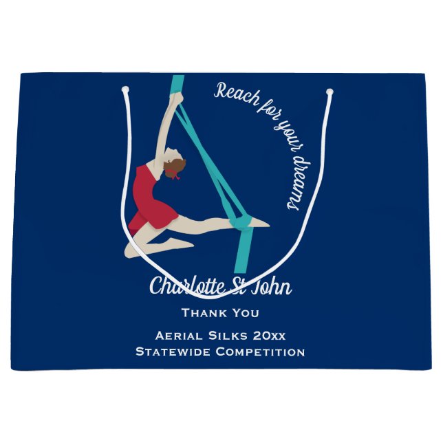 Aerial Silks Große Geschenktüte (Vorderseite)