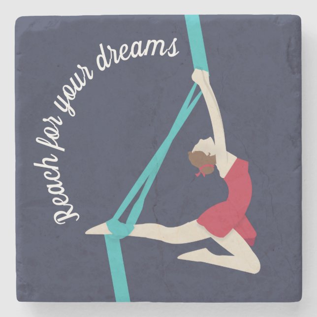 Aerial Silks Steinuntersetzer (Vorderseite)