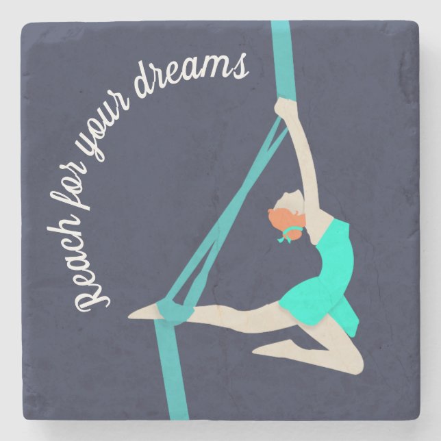 Aerial Silks Steinuntersetzer (Vorderseite)