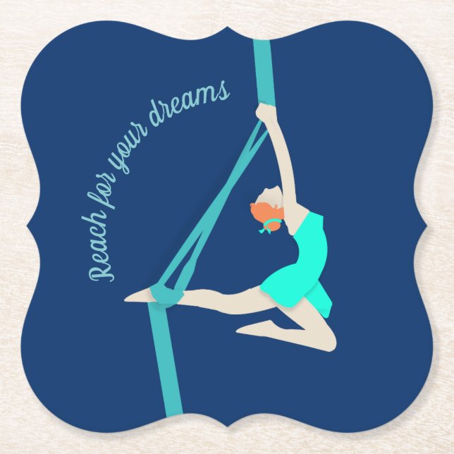 Aerial Silks Untersetzer (Vorderseite)