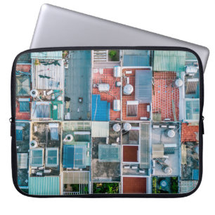 AERIAL VIEW FOTOGRAFIE DER HÄUSER LAPTOPSCHUTZHÜLLE