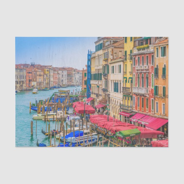 Aerial View Grand Canal of Venice, Italien Seidenpapier (Vorderseite)