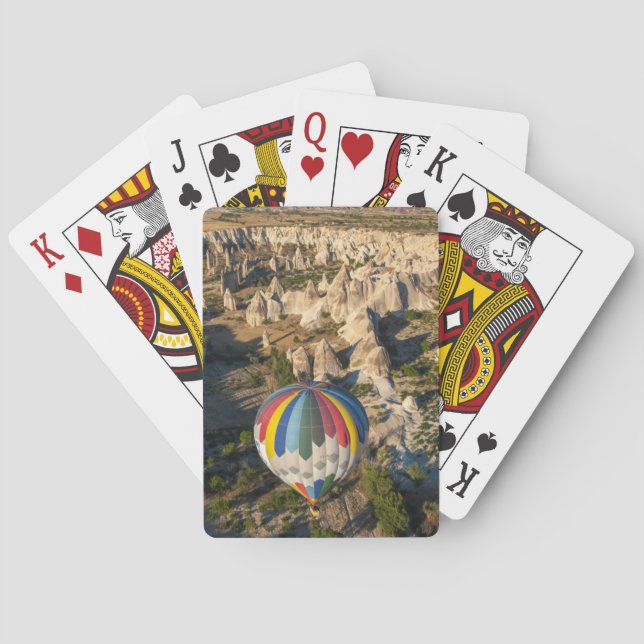 Aerial View Of Hot Air Balloons, Cappadocia Spielkarten (Rückseite)