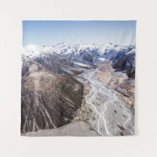 AERIAL VIEW OF MOUNTAIN RANGES WANDTEPPICH