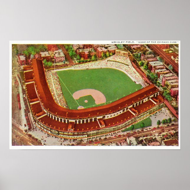 Aerial View of Wrigley FieldChicago, IL Poster (Vorne)