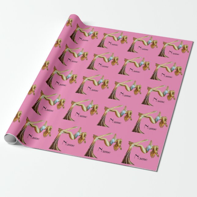 Aerial Yoga Fitness Thunder_Cove Geschenkpapier (Ungerollt)