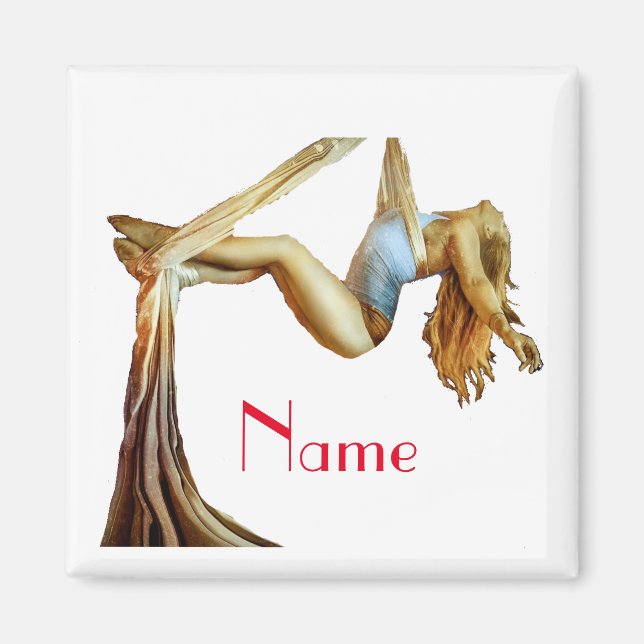 Aerial Yoga Fitness Thunder_Cove Magnet (Vorne)