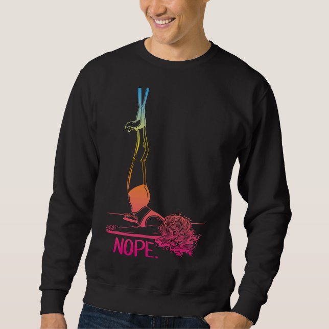 Aerial Yoga Hammock Nope Color Sweatshirt (Vorderseite)