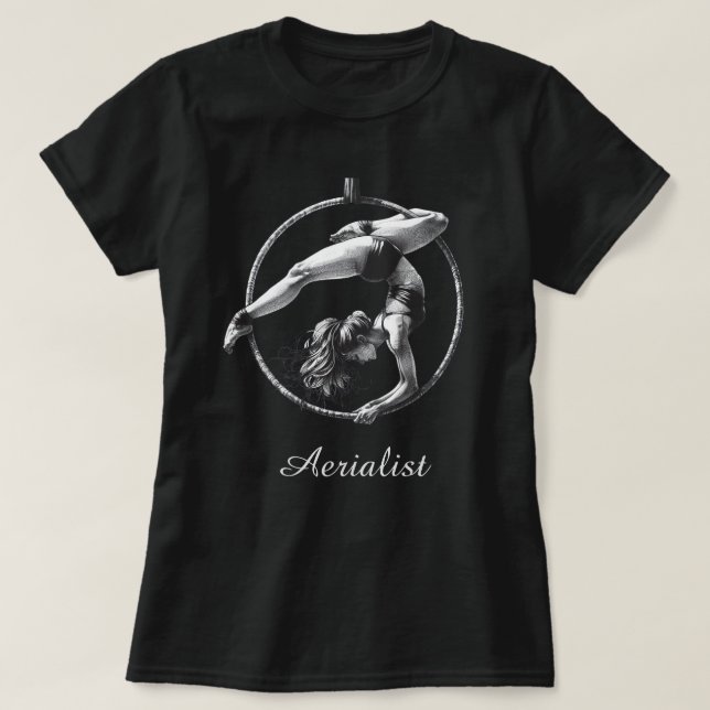 Aerialist Aerial Hoop Lyra T-Shirt (Design vorne)